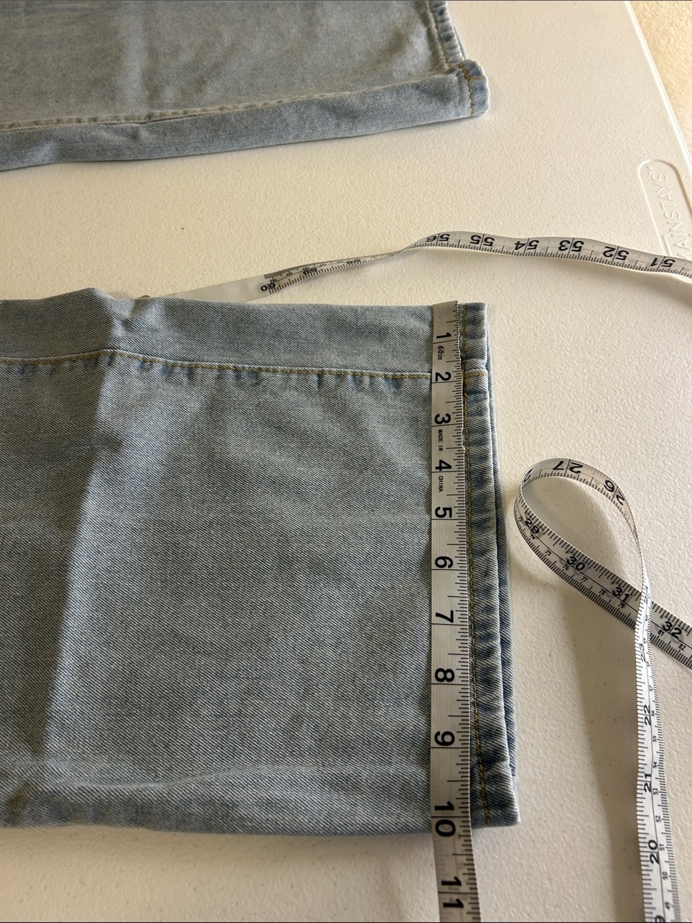 SHEIN Light Blue High-Rise Wide Leg Jeans - Picture 8 of 10